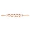 Christmas Wooden Rolling Pins Engraved Embossing Dough Pin with Snowflake Pattern Baking Tool