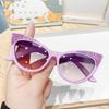 Lovely Cat Eye Children Sunglasses Shiny Bowknot Sun Glasses Kids Cute Eyewear Trend Girls Boy Eyeglasses Gafas De Sol Mujer