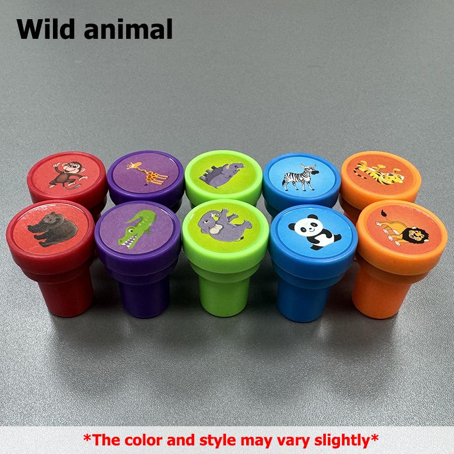 10pcs Cartoon Graffiti Seal Multi Styles Graffiti Tools Student Award Stamp Art Drawing Graffiti Accessories Birthday Party Gift