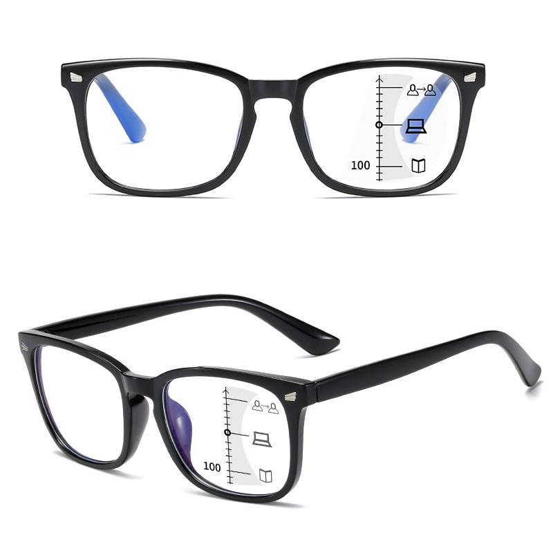 Очки для чтения Мужские Антибликовые Прогрессивные Женские Компьютерные Модные С Диоптриями Очки Унисекс Мультифокальные Квадратные Бусины