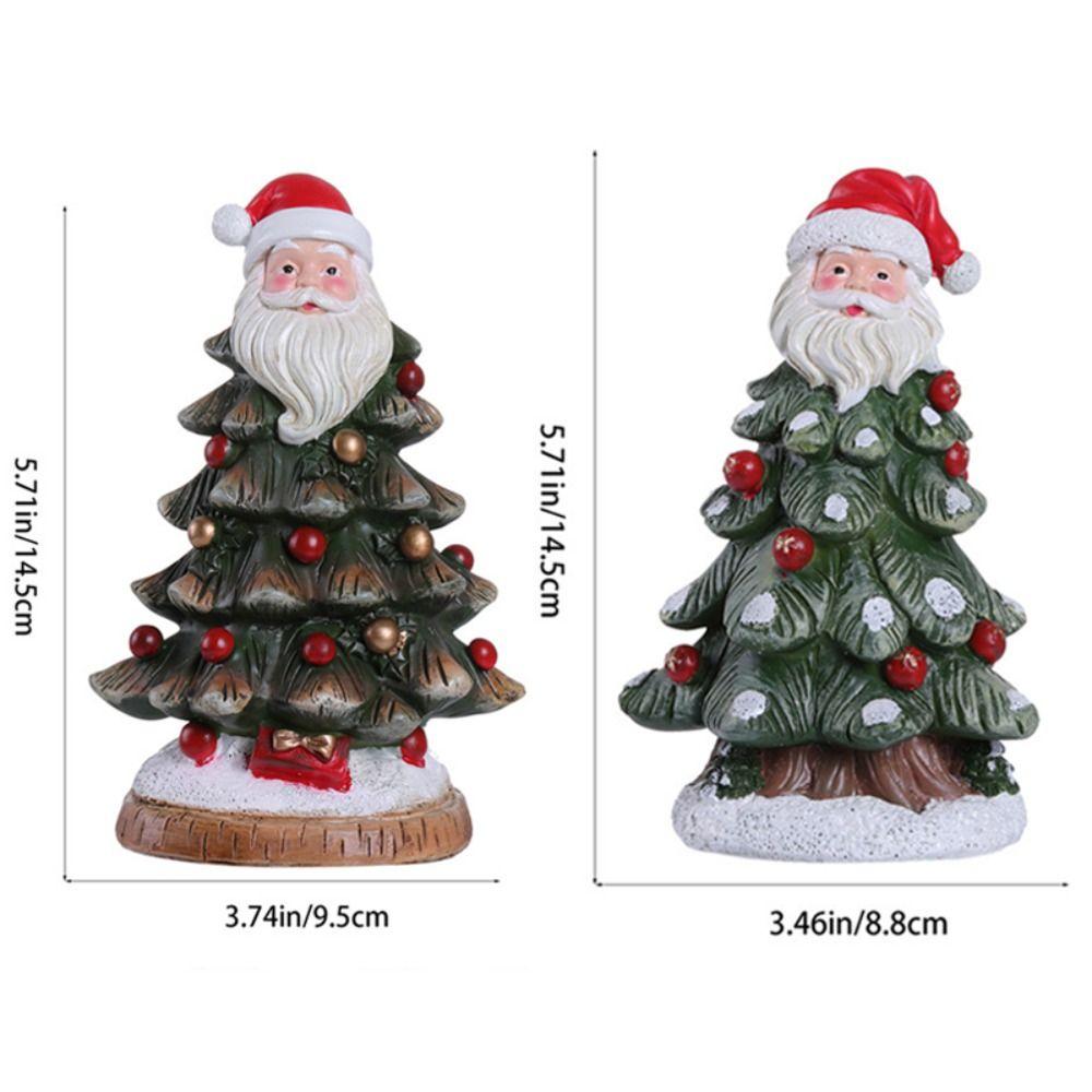 Статуя рождественской елки с рождественским украшением Санта-Клауса, нежная модель рождественской елки