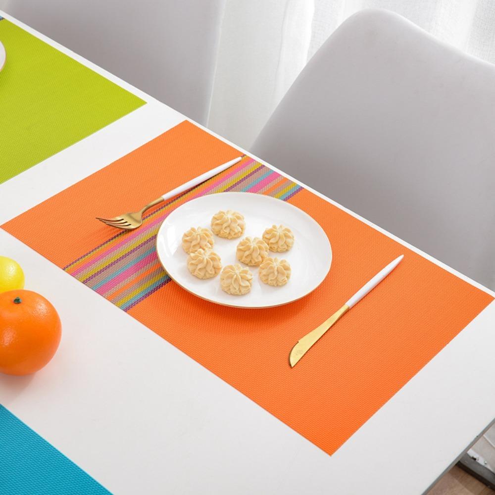 6 Pieces Waterproof Insulated Plate Mat Scratch Resistant Place Mats Restaurant