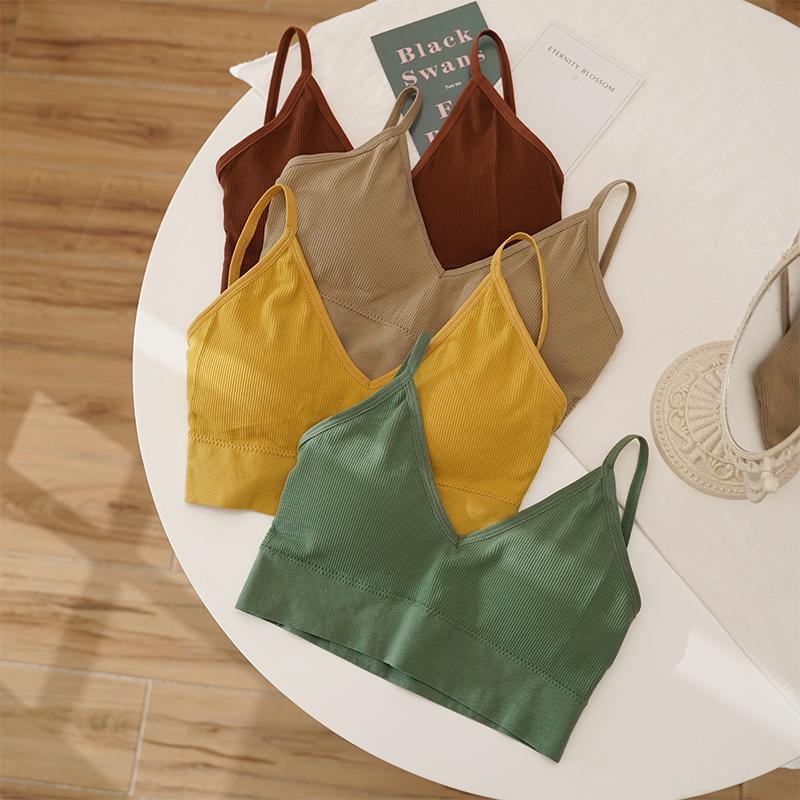 CINOON 3Pcs/Lot Women Bra Set Sexy Seamless Thong Low Waist Panties Wire Free Bra Bralette Lingerie Brassiere Female Underwear Set