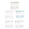 18 Pcs Crystal Christmas Ornaments for Tree Clear Acrylic Snowflake Icicle Hanging Ornaments with Drop Pendants Winter Wonderland
