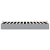 Ottoman Bed without Mattress Light Grey 90x200 cm Fabric