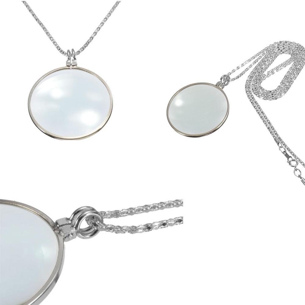 Новый декоративный монокль, подвеска, ожерелье, 5-кратная лупа, монета, увеличительное стекло