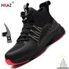 Spring and Autumn Annals Men Safety Shoes Lightweight Steel Toe Sneakers Men Work Safety Boots Male Protective Footwear