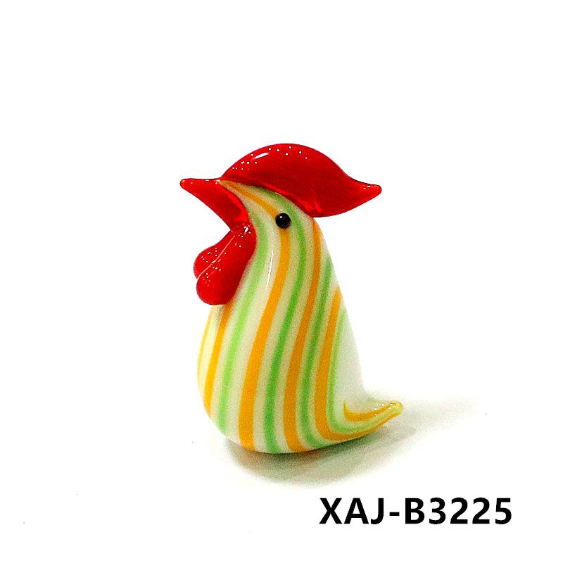 Easter Decor Kawaii Glass Chick Ornaments Cute Animal Mini Figurine for Diy Fairy Garden Dollhouse Home Desk Decoration Supplies
