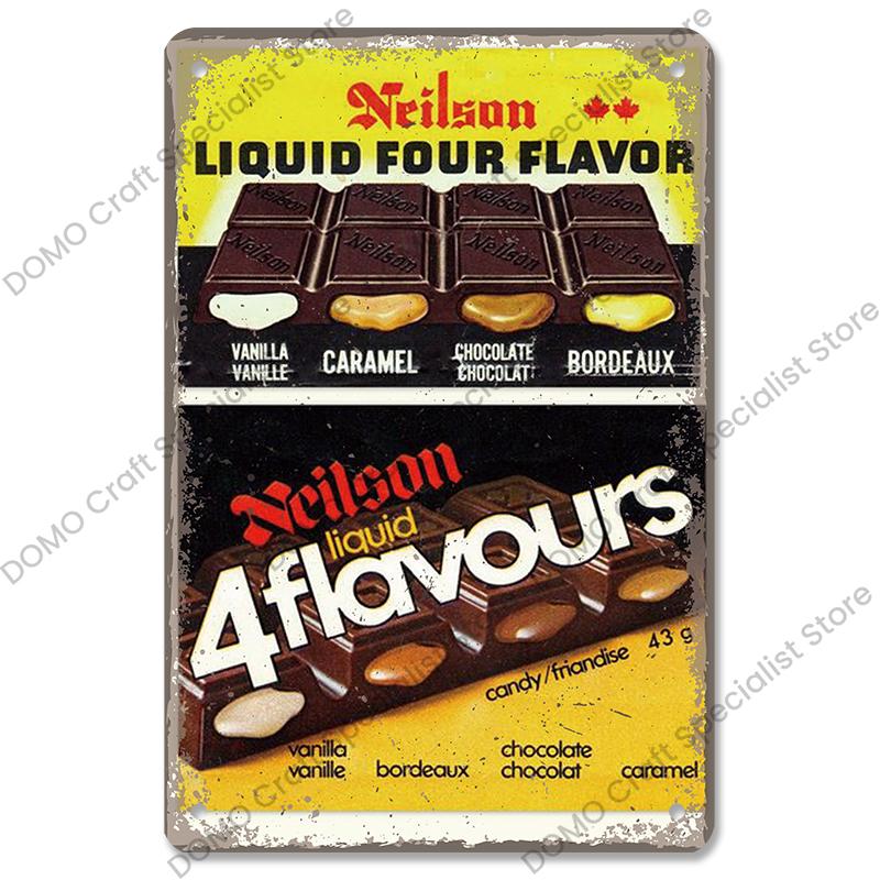 Шоколадная металлическая табличка Винтажная Вкусная шоколадная плитка Торт Металлические жестяные таблички Ретро Декор для стен Кофейня Десертный дом Пекарня