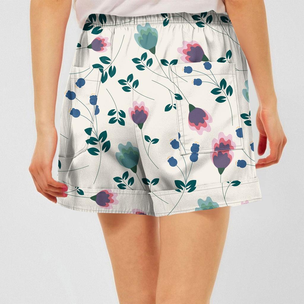 Женские повседневные летние эластичные пляжные шорты с принтом повседневные шорты