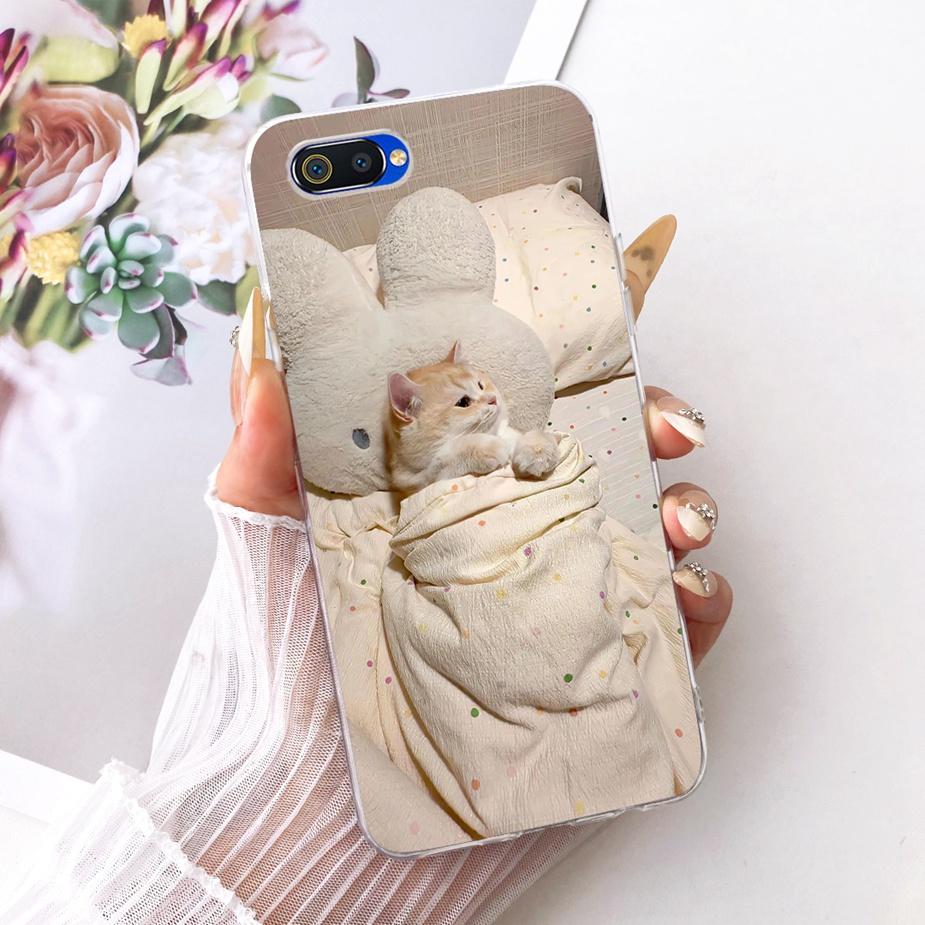 For Oppo A1k Case CPH1923 Luxury Flowers Butterfly Painted Cover Soft Silicone Case For Realme C2 RMX1941 OppoA1k RealmeC2 Shell