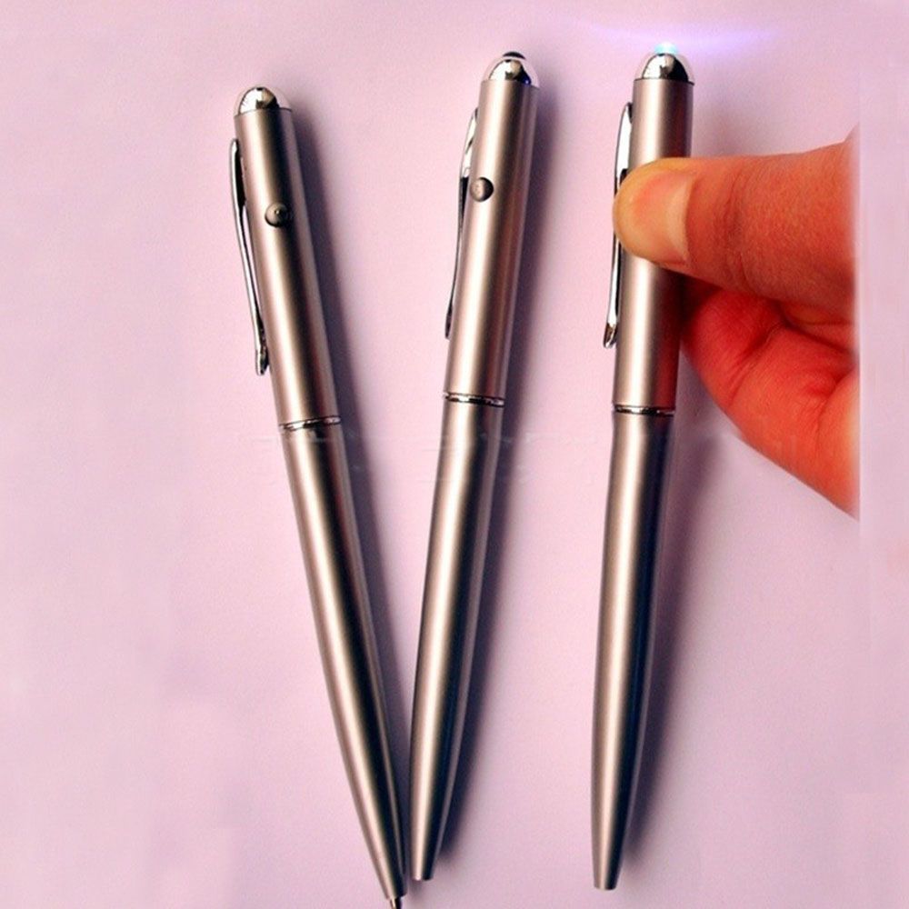Currency Detector Secret Message Invisible Ink Marker Spy Pen with Ultraviolet LED High Quality