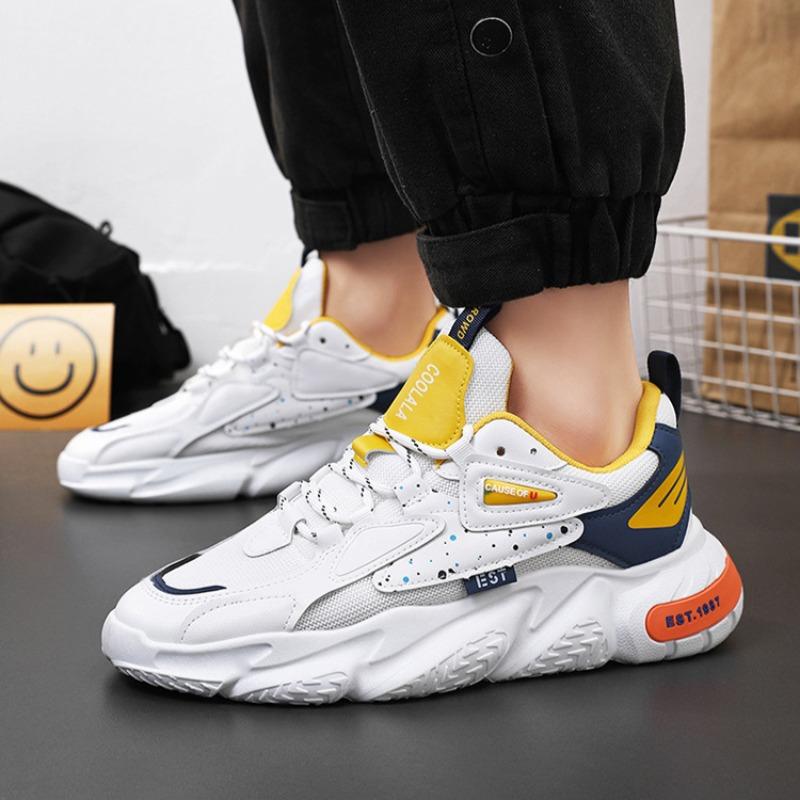 Дизайнерские новые мужские кроссовки на толстой подошве, универсальные, весенние, дышащие, спортивные, беговые, повседневные, теннисные, мужские