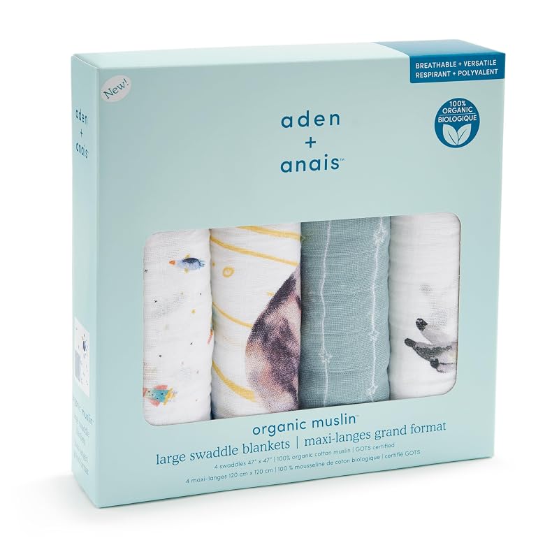 Aden+anais Космический набор из 4 органических пеленок