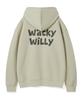 Худи с логотипом Wacky Willie, подписанное, светло-хаки