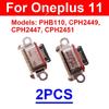 2PCS For Oneplus 10 Pro 10T 10R 11 11R 12 12R 13 5G USB Charging Dock Micro Usb Charger Port  Module Connector Jack Spare Parts