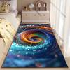 Cosmic swirl vibrant energy carpet Yoga living room room decor children's crawling mat doormat area rug games mat