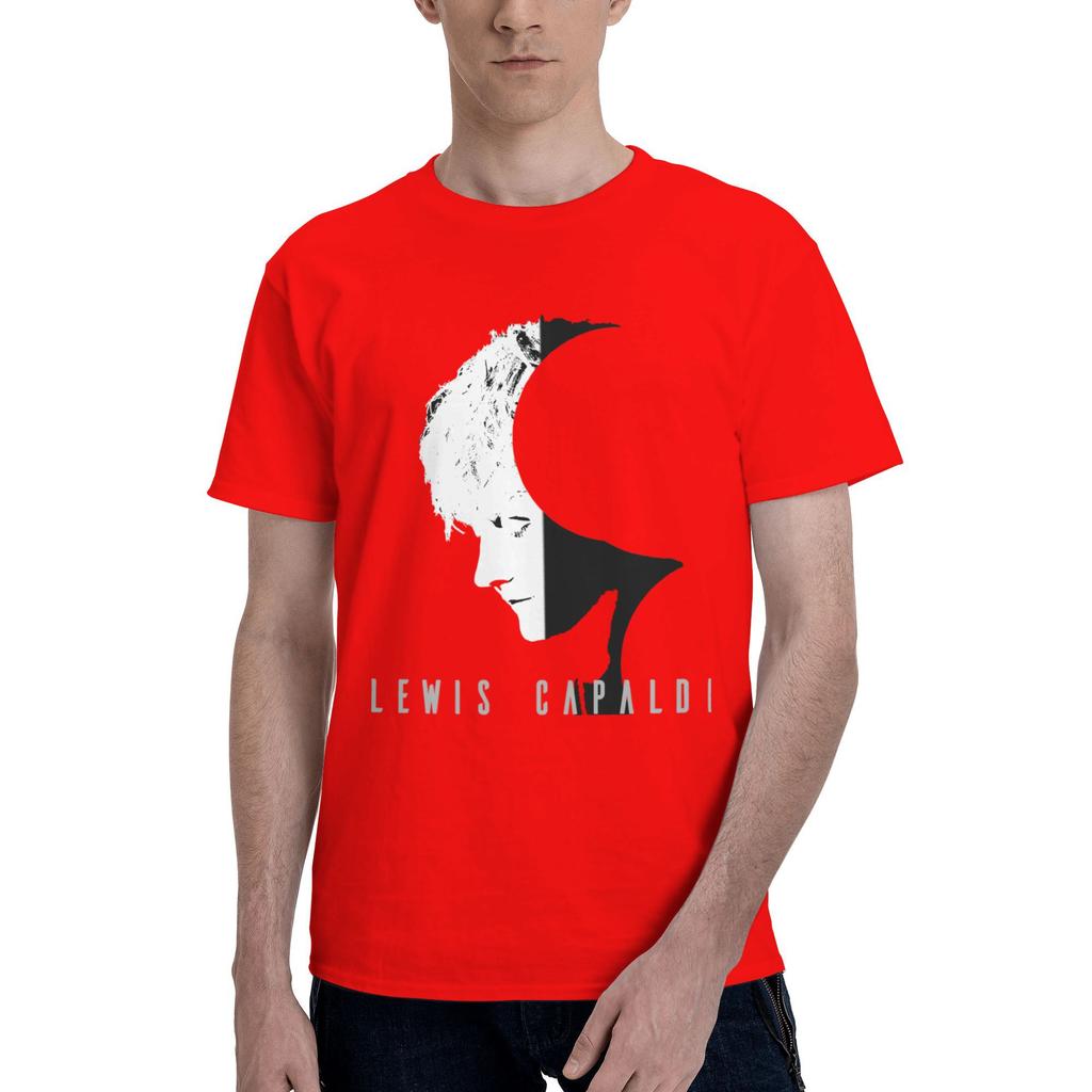 Custom LLewis CCapaldis T Shirts Men Pure Cotton Tee Tops SingerSongwriter Tshirts ShortSleeve Casual Tshirt Clothes