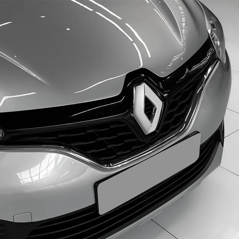 Hub Caps For Renault Koleos Kadjar Captur Megane Talisman Espace Clio Zoe 1pcs 3D Styling Car Front Hood Emblem Rear Trunk Badge