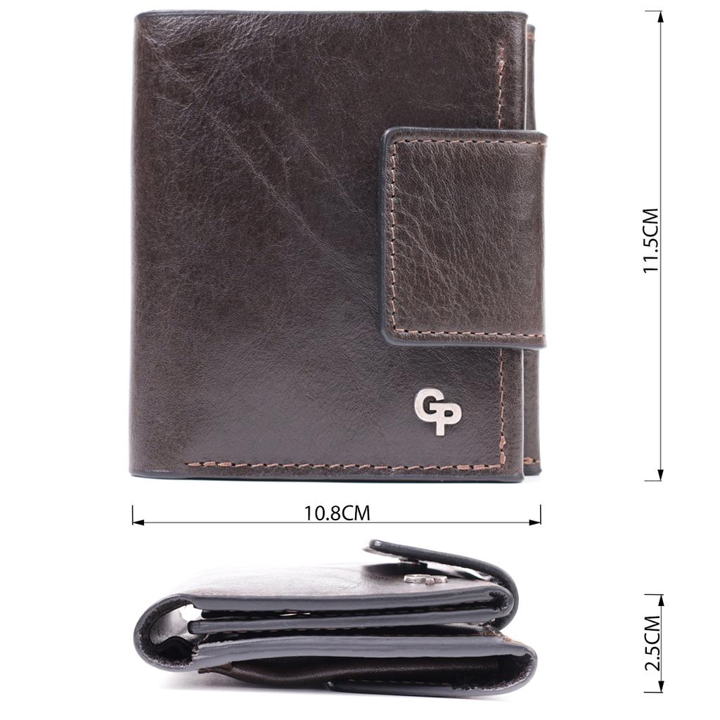 Luxury Wallet with Many Compartments Made of High-quality Genuine Leather GRANDE PELLE Wallet 22574 Brown