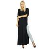 Women Long Lycra Top Dress With Side Slits Jazzy Casual Clothing