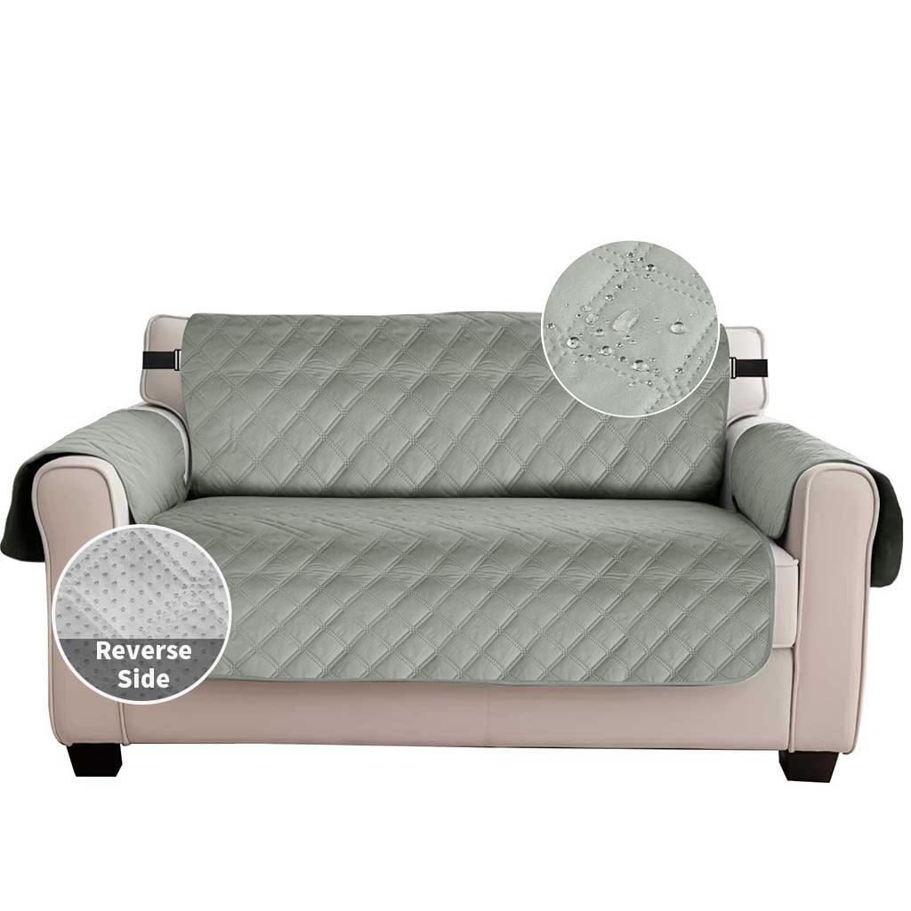 Двусторонний чехол для дивана 100% водонепроницаемый чехол для дивана нескользящий чехол для мебели с карманом и эластичным ремешком для детей собак домашних животных