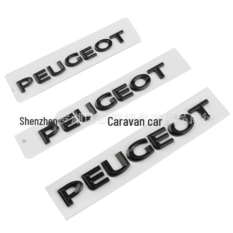 Наклейка с логотипом автомобиля Peugeot на заднюю часть автомобиля, модификация хромированной этикетки ABS на английском языке