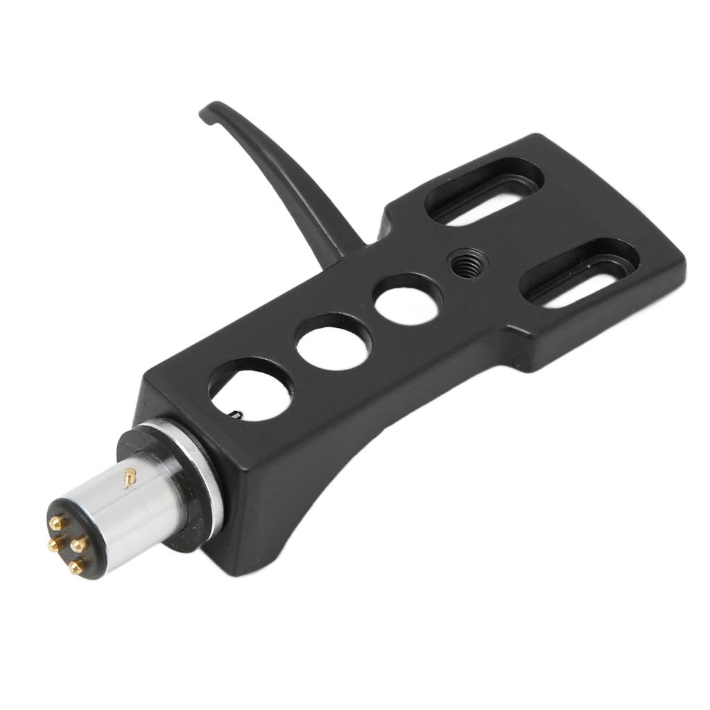 Держатель винилового стилуса Алюминиевый сплав Держатель картриджа фонографа для виниловых пластинок с 4 соединительными проводами