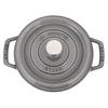 Staub Pico Cocotte круглый 18 см графитово-серый 1101818 Кастрюля Эмалированная кастрюля Rund Brater графитовый серый Кастрюля Pico Cocotte Стильная посуда Кухонные принадлежности