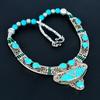 Sleeping Turquoise 925 Sterling Silver Necklace Tibetan Silver Necklace Bohemian Antique Necklace Handmade Jewelry Nepali Necklace Gift For Wife