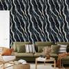 Navy Blue and Gray Ink Wallpaper for Living Room and Bedroom 50x1000