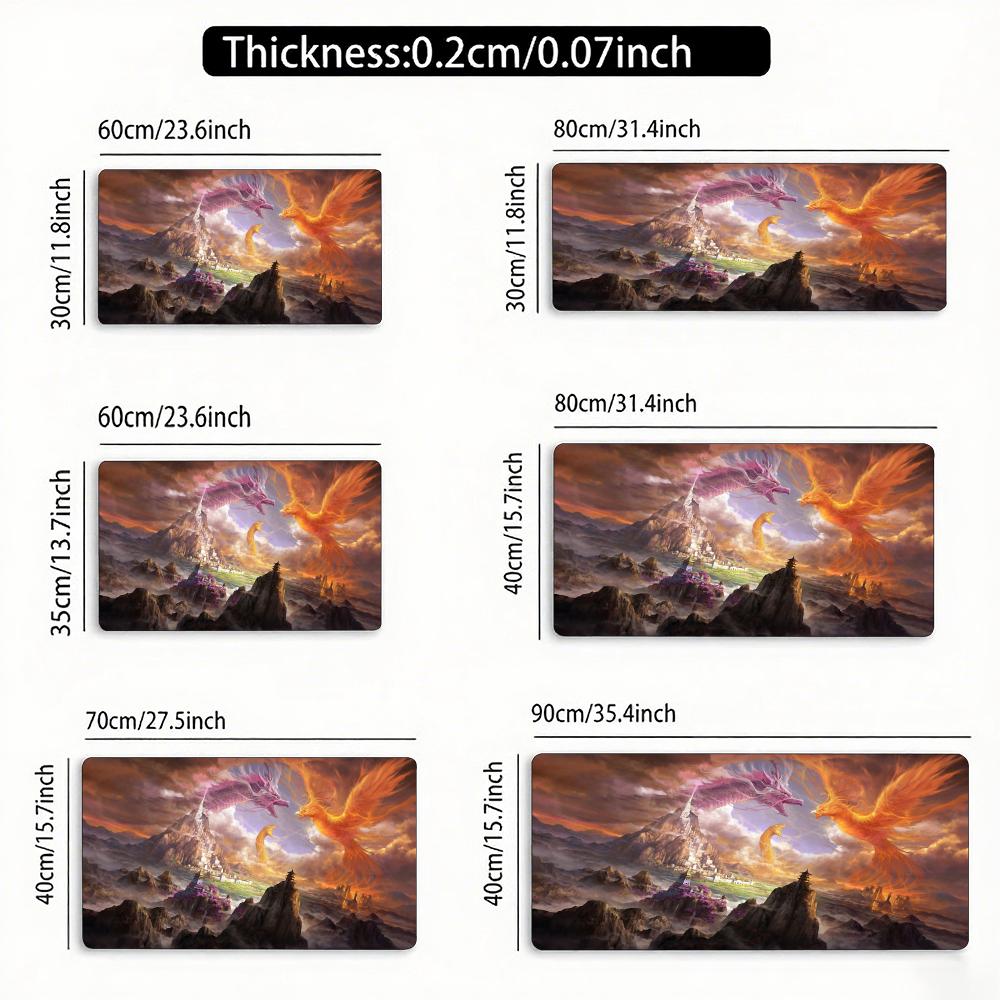 Fantacy Mouse Pad Magic Party Game Mat Durable Rubber For Trading Cards Games Mousepad Offices Desk Mats Friendly Design
