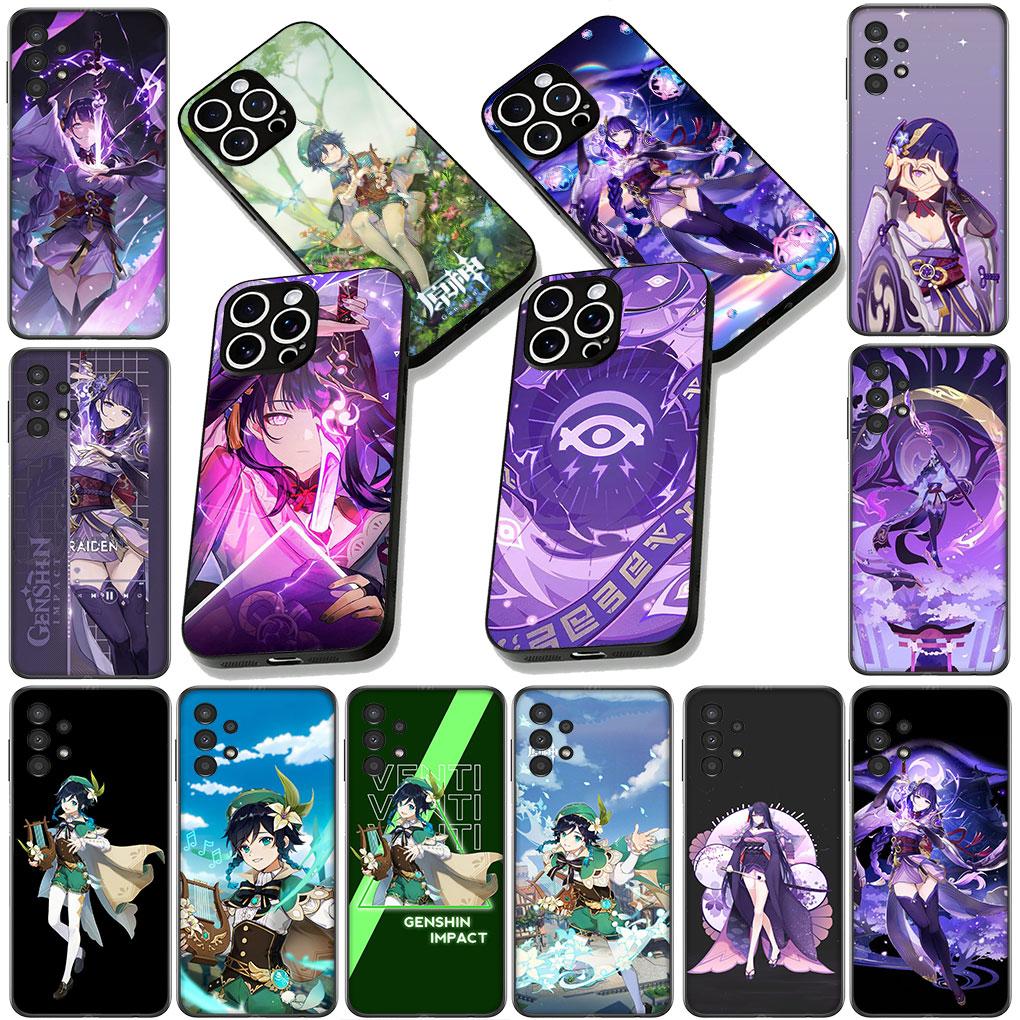Чехол для телефона для Xiaomi Poco C75 C65 C71 C85 X7 X6 X5 F7 F8 Ultra F6 Pro Корпус Case Baal Raiden Shogun Genshins Impacts Venti