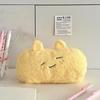 Winter Plush Pencil Case Fashion Kawaii Cartoon Animal Pencil Bag High Capacity Stationery Storage Bag Cute Scrapbook Organizer