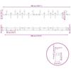 Sliding Door Hardware Set 305 cm Steel Black