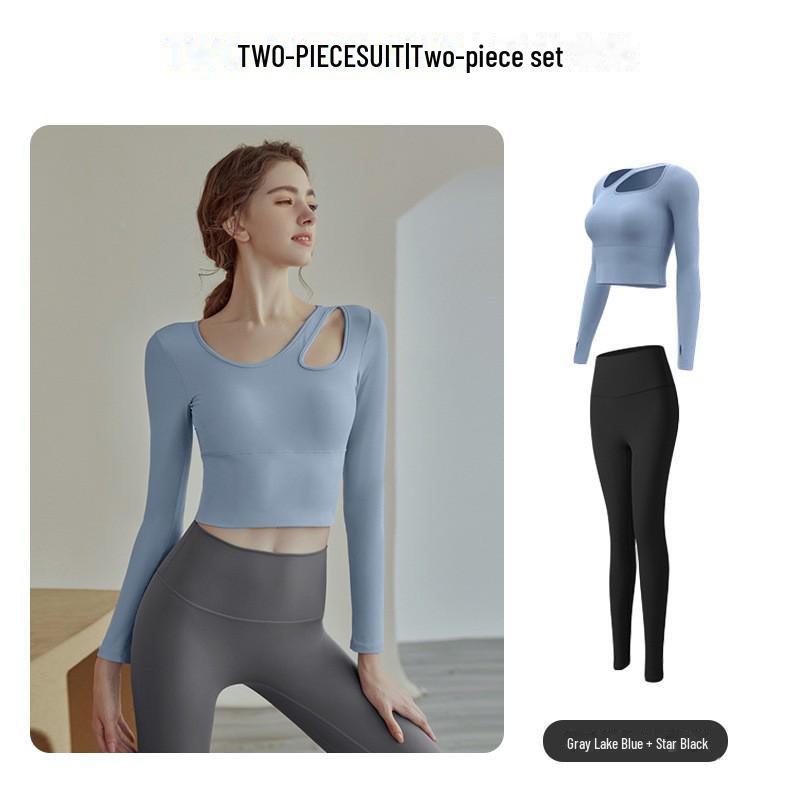 Женские быстросохнущие спортивные топы с длинным рукавом для осени/зимы — европейский и американский стиль, идеально подходят для бега, занятий в спортзале и йоги