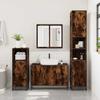 VidaXL Armoire de lavabo de salle de bain chêne fumé 90x33x60 cm, meuble de lavabo de salle de bain, meuble de salle de 849271