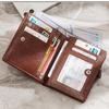 Кошелек для мужчин, короткие повседневные деловые складные кошельки, кожаный мужской роскошный маленький кошелек на молнии