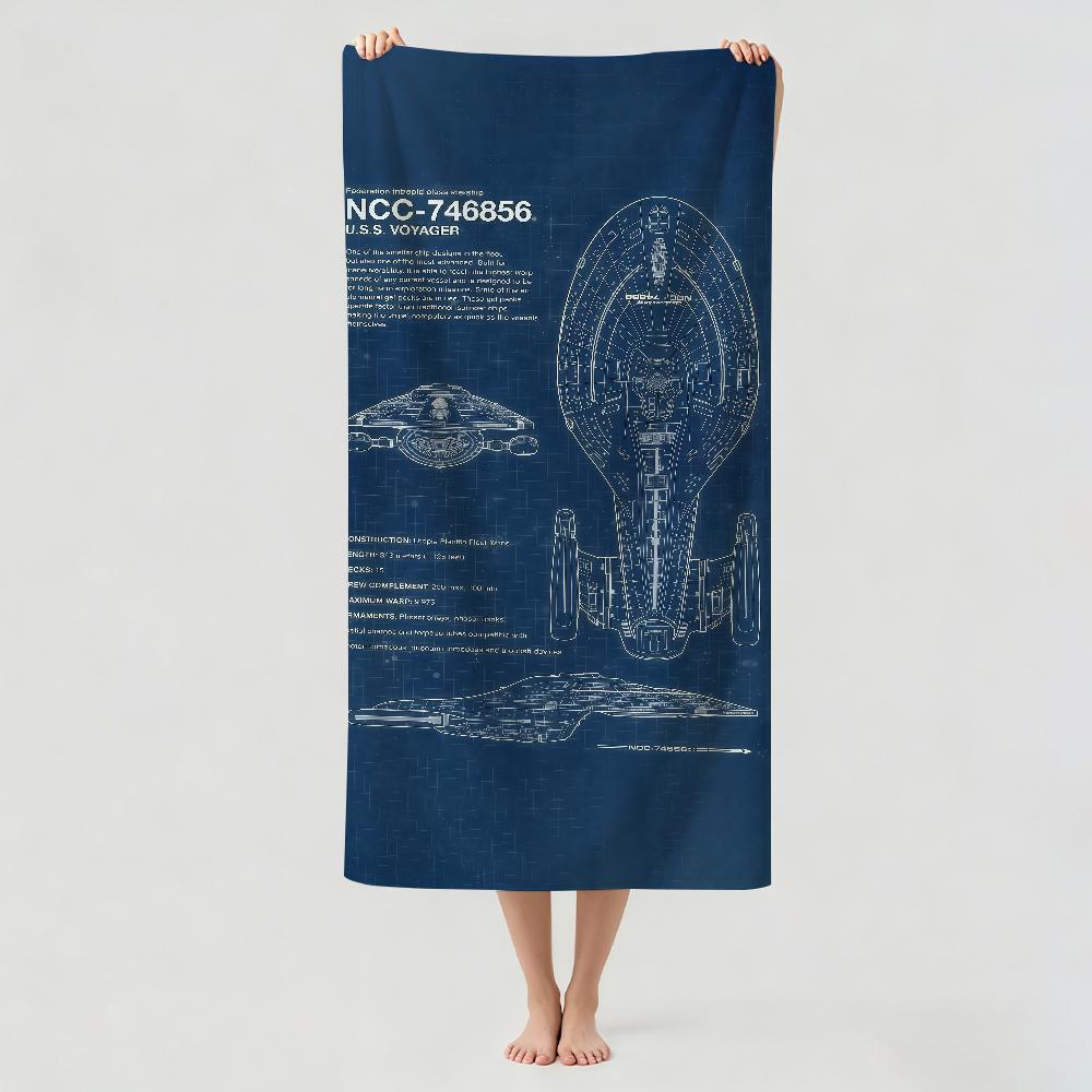 Fantasy movie S-Star T-Trek Towel Drying Bath Towel Applicable To Light Swimming Camping Yoga Beach Out