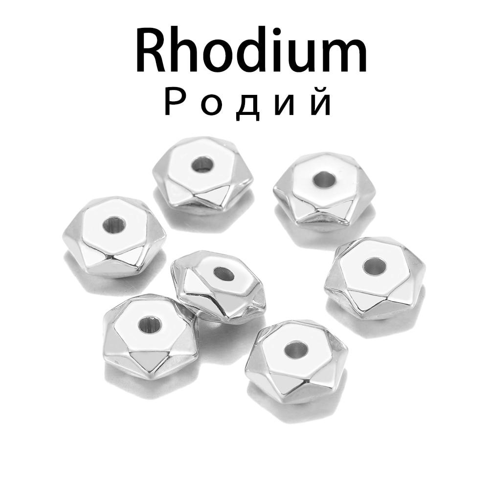 200pcs/lot 7mm Hexagon Gold CCB Plastic Wheel Round Beads Loose Spacer Bead For Bracelet Necklace DIY Jewelry Making Findings