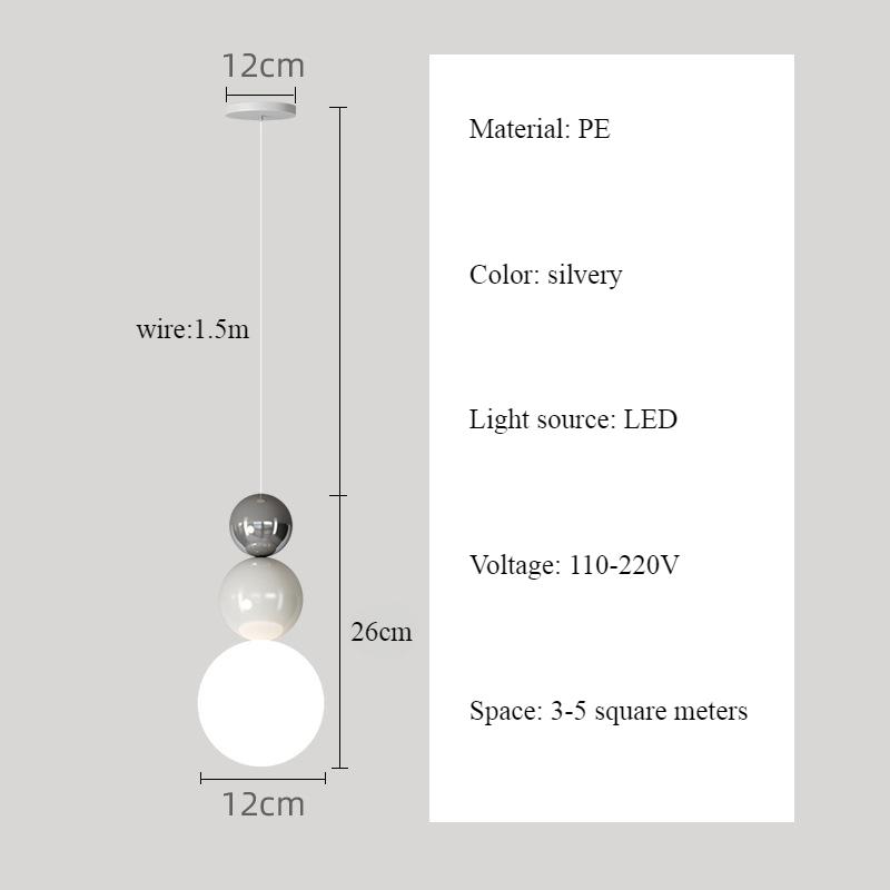 Современный простой подвесной светильник Tanghulu из акрила, скандинавское украшение для дома, спальня, гостиная, настольная люстра, красота, светодиодный светильник