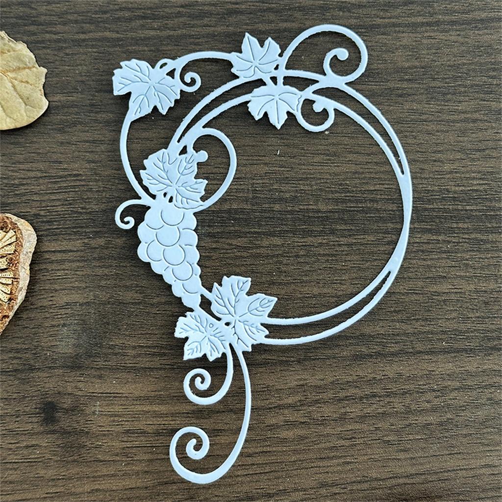 Вырубка «Виноградный венок» для скрапбукинга, изготовления открыток, декоративного тиснения бумаги для фотоальбома, вырубные ножи из углеродистой стали