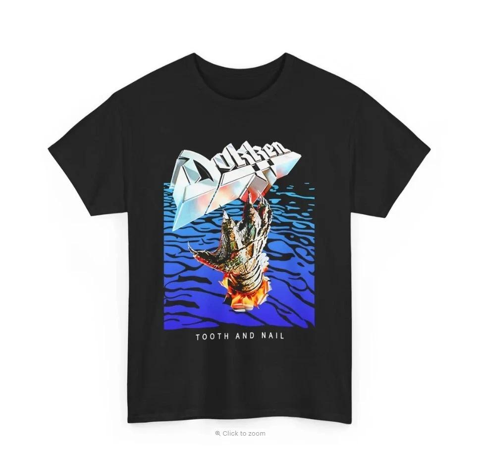 Vintage Rock Band Dokken Unisex Tee - Tooth and Nail Album Design