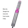 5-In-1 Electric Hair Dryer with 5 Attachment Nozzles Multi-functional Hot Brush Automatic Hair Curler Portable Travel Women Curling Wand
