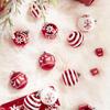 24 Pcs Shatterproof Christmas Ball Sparkling Xmas Tree Hanging Ornaments Set