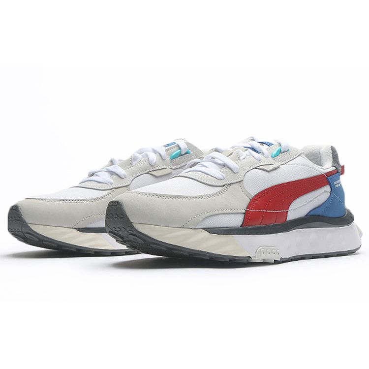 Puma Wild Rider Layers - Кроссовки Унисекс White Urban Red 380697-01