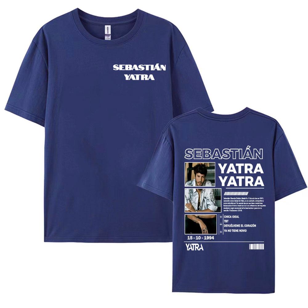 Singer SEBASTIAN YATRA Milagro 2025 Graphics Tshirts for Men Vintage Casual Comfort ONeck T Shirt Fashion Short Sleeve Tshirt
