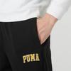 Puma Трикотажные штаны унисекс черные с умеренной манжетой 536772-01