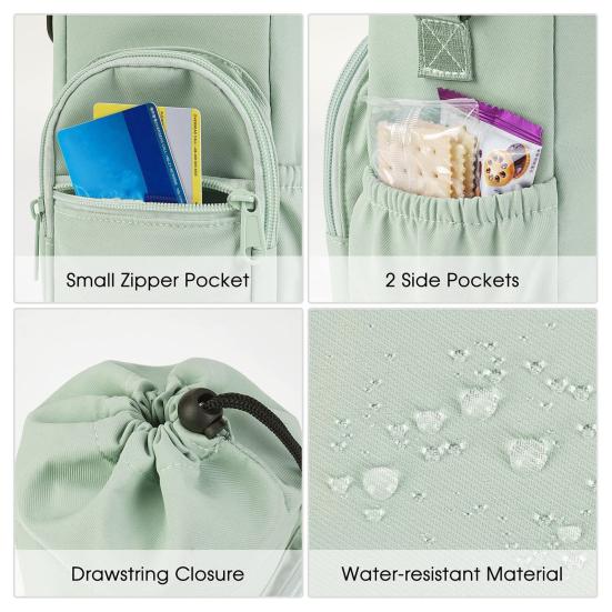 Сумка-чехол на плечо для термобутылки с регулируемым ремнем и завязкой. Сумка-чехол для бутылки для походов, спортзала, путешествий. Множество карманов. Чехол-сумка для бутылки, телефона, ключей.