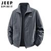 Мужская двусторонняя куртка JEEP SPIRIT с флисовой подкладкой и воротником-стойкой